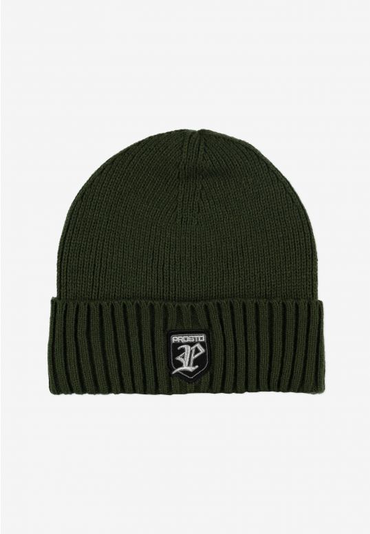 🫒 Prosto Winter Hat Shield Olive Green