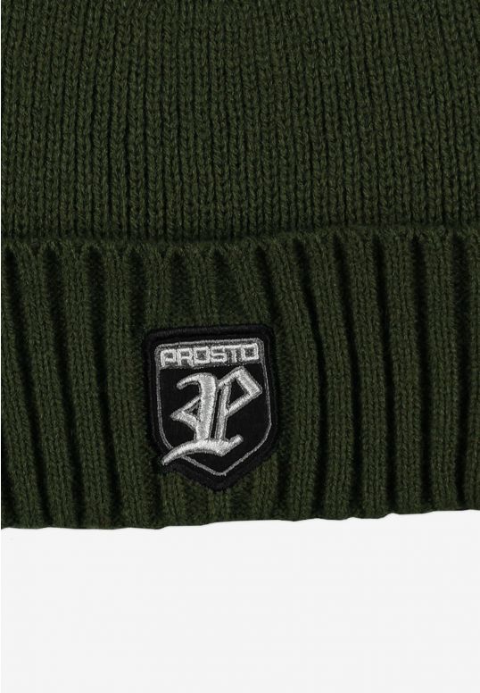 🫒 Prosto Winter Hat Shield Olive Green