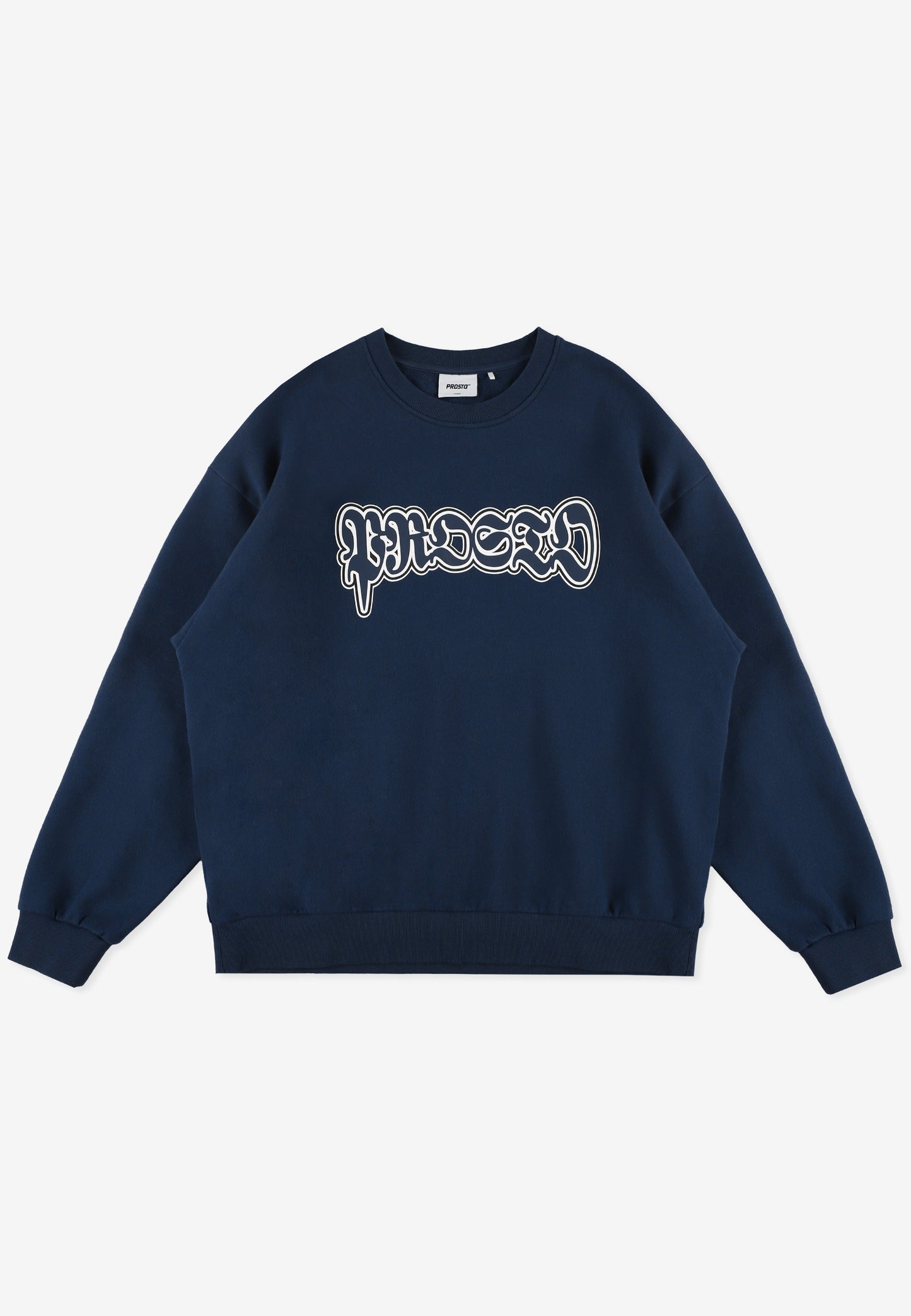 PROSTO – Crewneck Graffiti Washed Navy 💥🌀