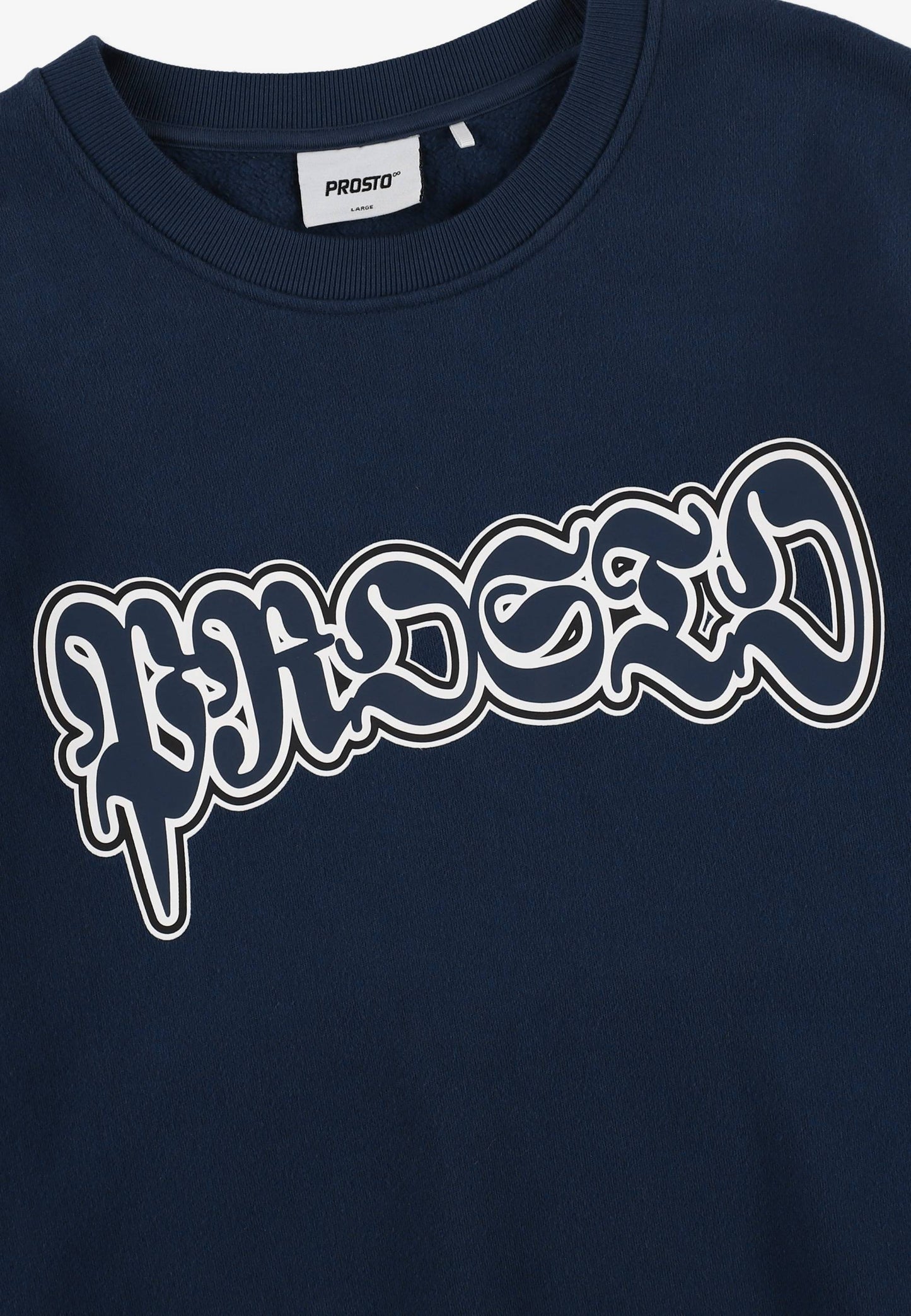 PROSTO – Crewneck Graffiti Washed Navy 💥🌀