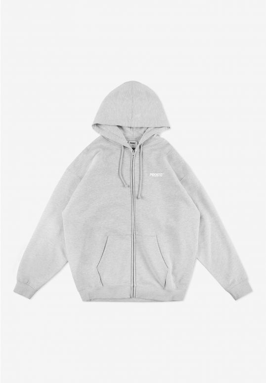 PROSTO – Zip Hoodie Logo Gray ⚫✨