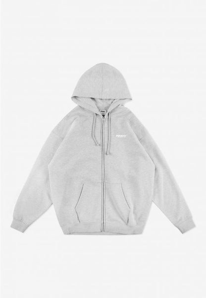 PROSTO – Zip Hoodie Logo Gray ⚫✨