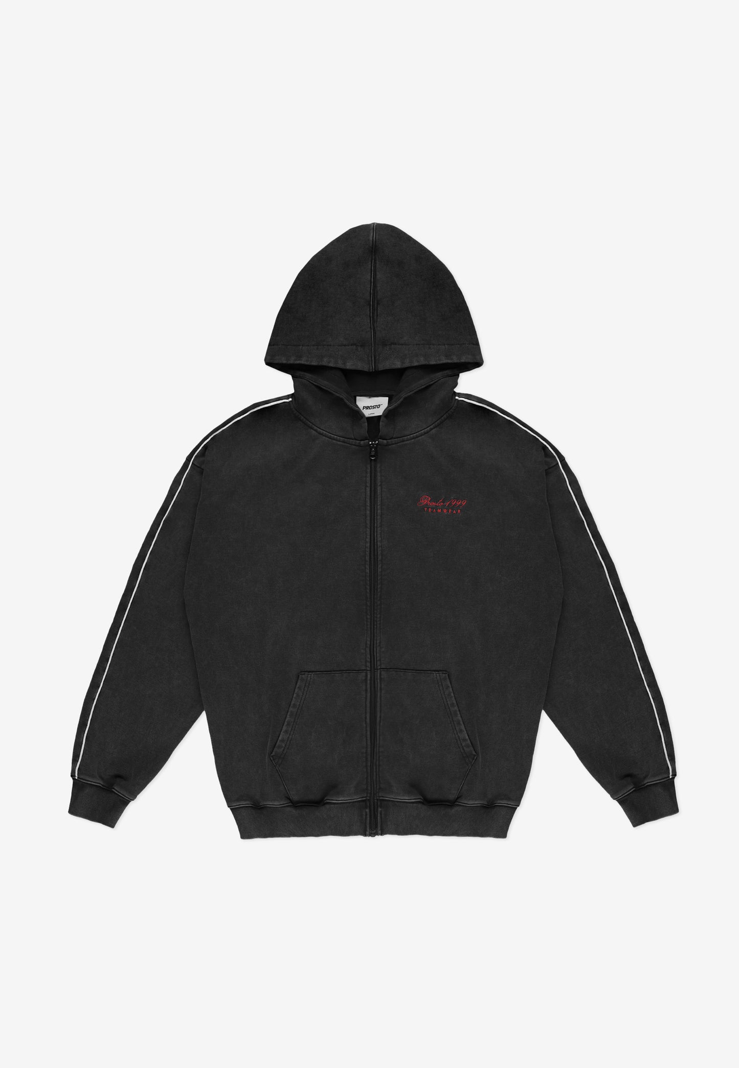 🖤 Prosto Zip Hoodie Team Washed Black