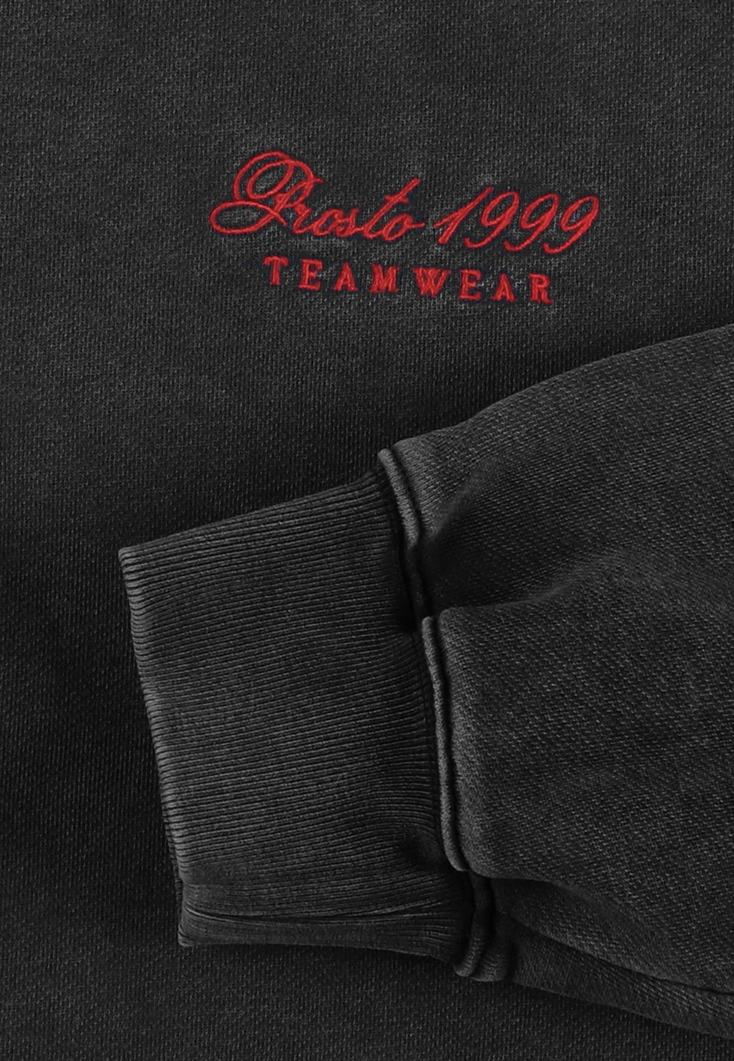 🖤 Prosto Zip Hoodie Team Washed Black