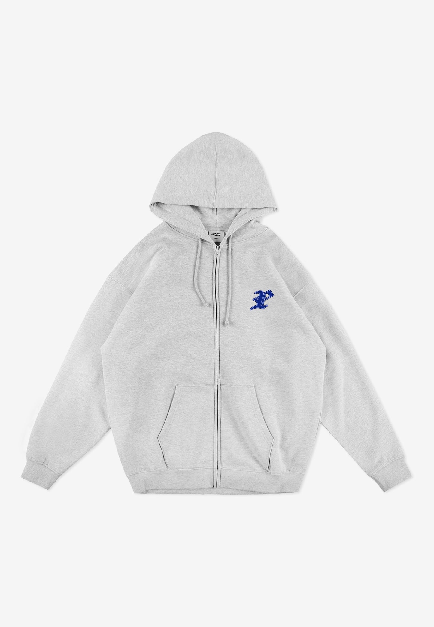 PROSTO – Zip Hoodie Gothic P Gray 🖤⚡
