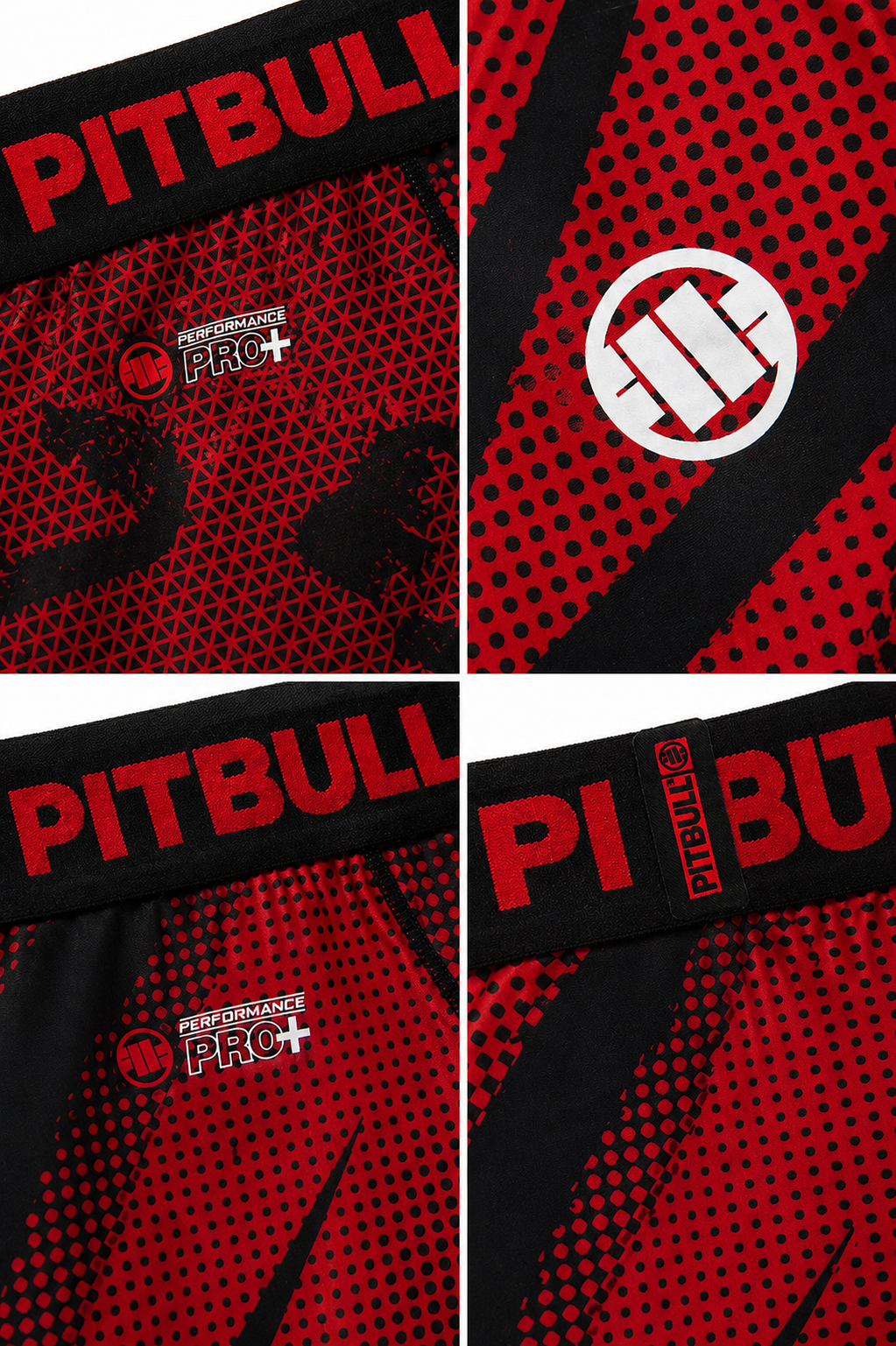 Pitbull West Coast Compression Shorts DOT CAMO 2 🩳🔥 Red