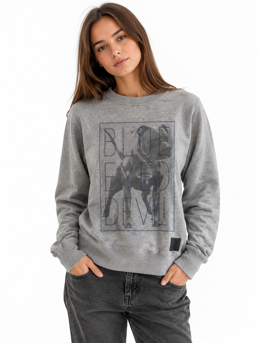 Pit Bull Blue Eyed Devil Women’s Crewneck 🔥👩