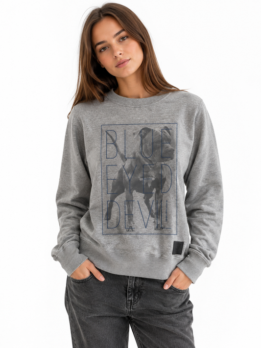 Pit Bull Blue Eyed Devil Women’s Crewneck 🔥👩