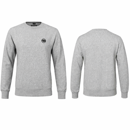🔥PIT BULL WEST COAST Crewneck Small Logo Grey
