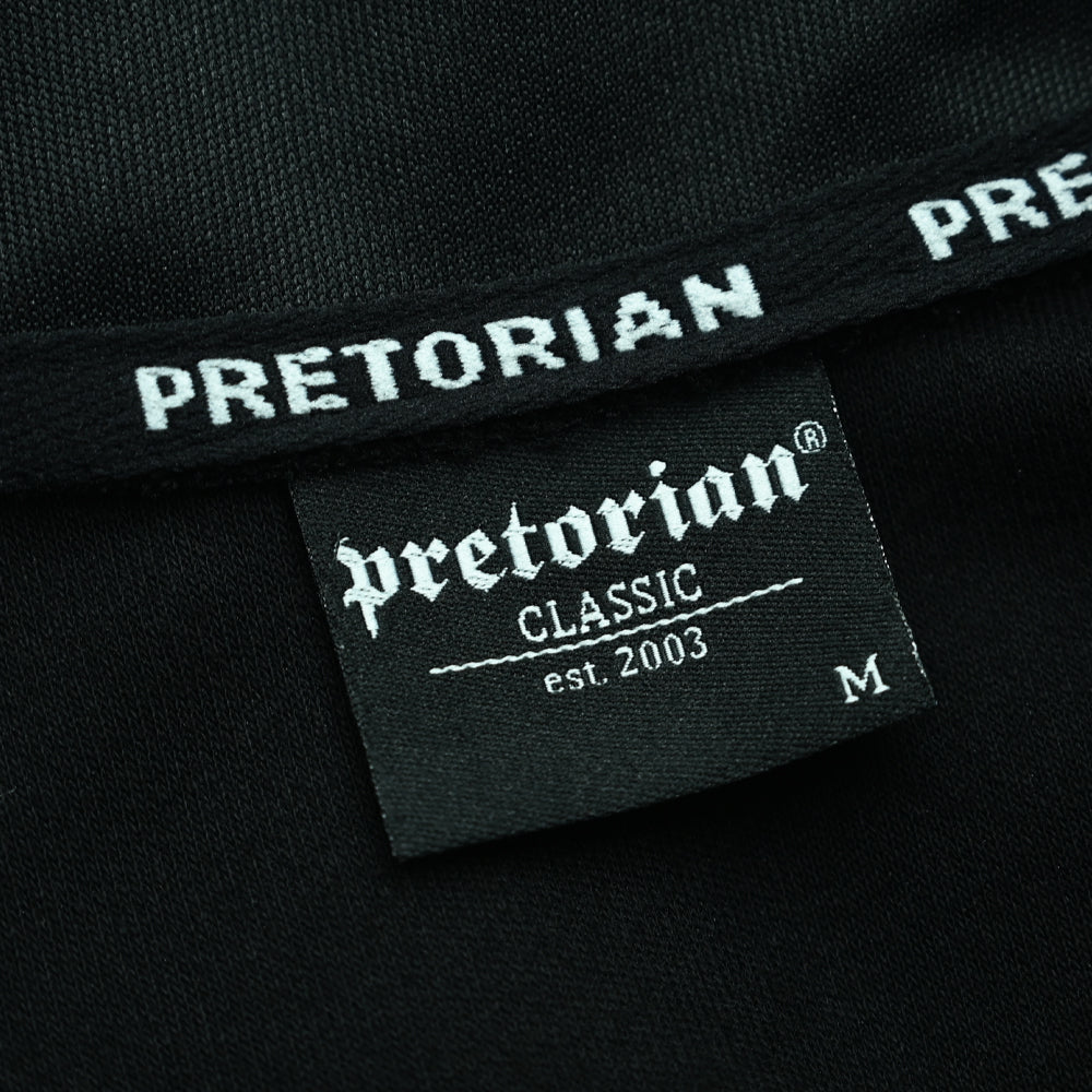 Pretorian "Line" Zip-Up Sweatshirt – Black