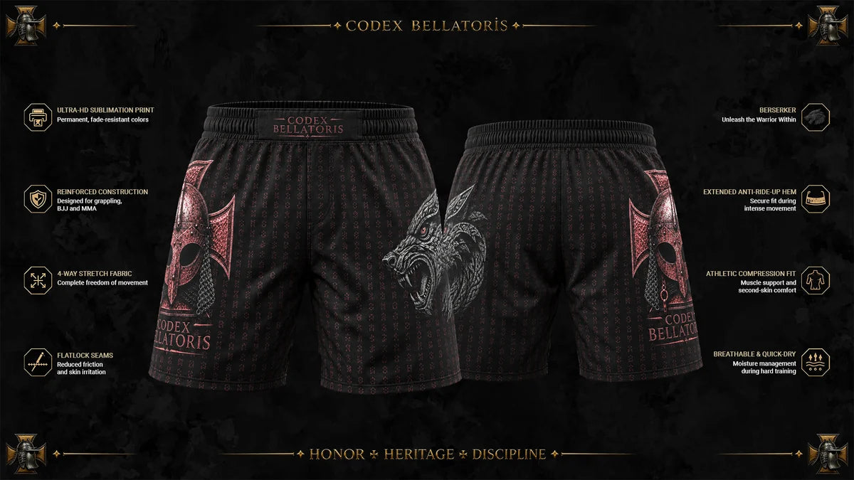 ⚔️ CODEX BELLATORIS BERSERKER Performance Shorts