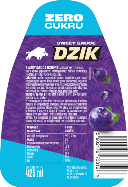 🫐🔥 SWEET SAUCE DZIK® – Blueberry Flavour