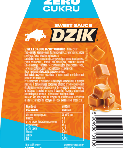 🍮✨ WK DZIK Sweet Sauce – Caramel Flavour 425 ml