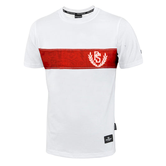 Pretorian T-Shirt “Troublemakers Panel” (White/Red) 🤍🔥