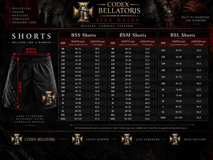 ⚔️ CODEX BELLATORIS BERSERKER Performance Shorts