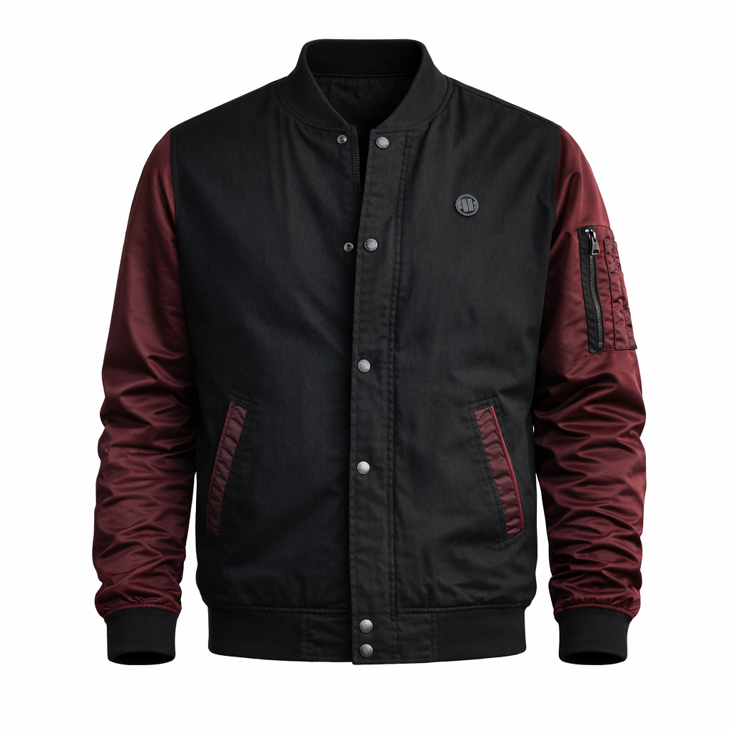🧥 PIT BULL WEST COAST SEA FIRE Men’s Jacket – Black/Burgundy