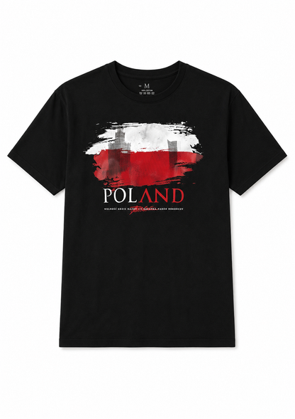 Patriotic T-Shirt “Poland Flag” Black 🇵🇱🖤🔥