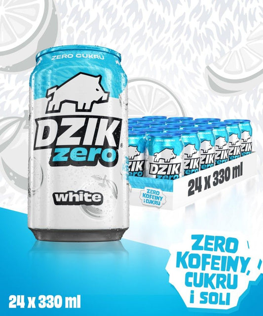 🍋⚡ DZIK ZERO WHITE – Citrus Candy Flavour 24x330ml