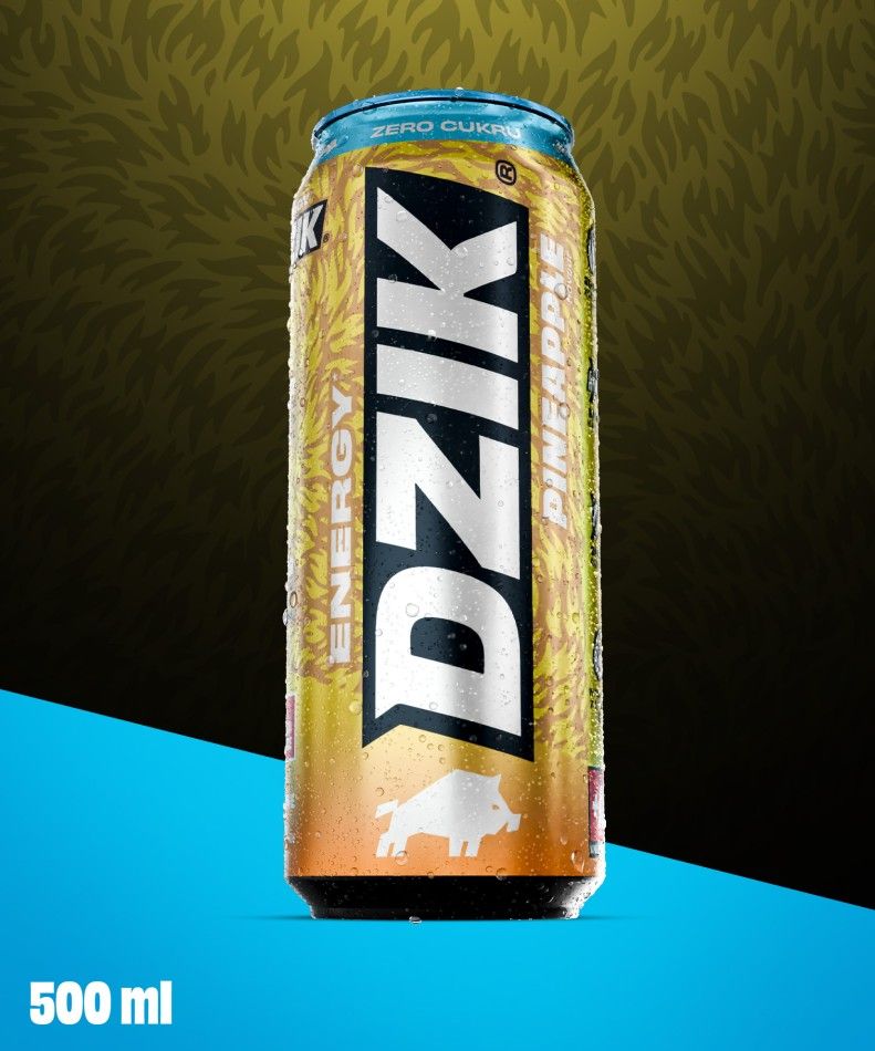 🍍⚡ WK DZIK Pineapple Energy Drink – Sugar Free