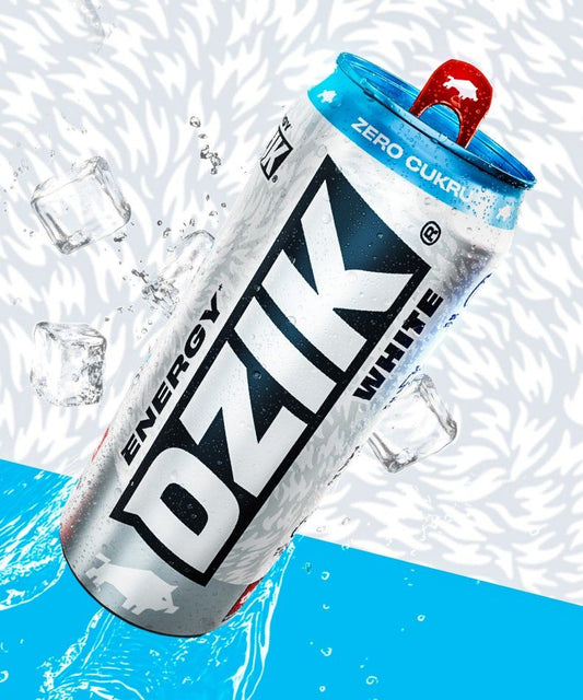 ⚡ DZIK ENERGY WHITE – Citrus Candy Flavour | Sugar-Free Energy Drink