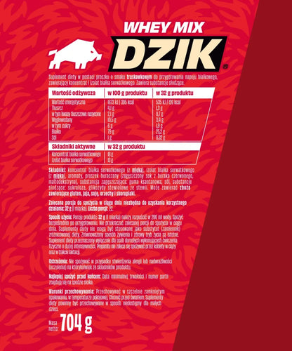 🍓💪 WK DZIK Whey Protein – Strawberry Flavour