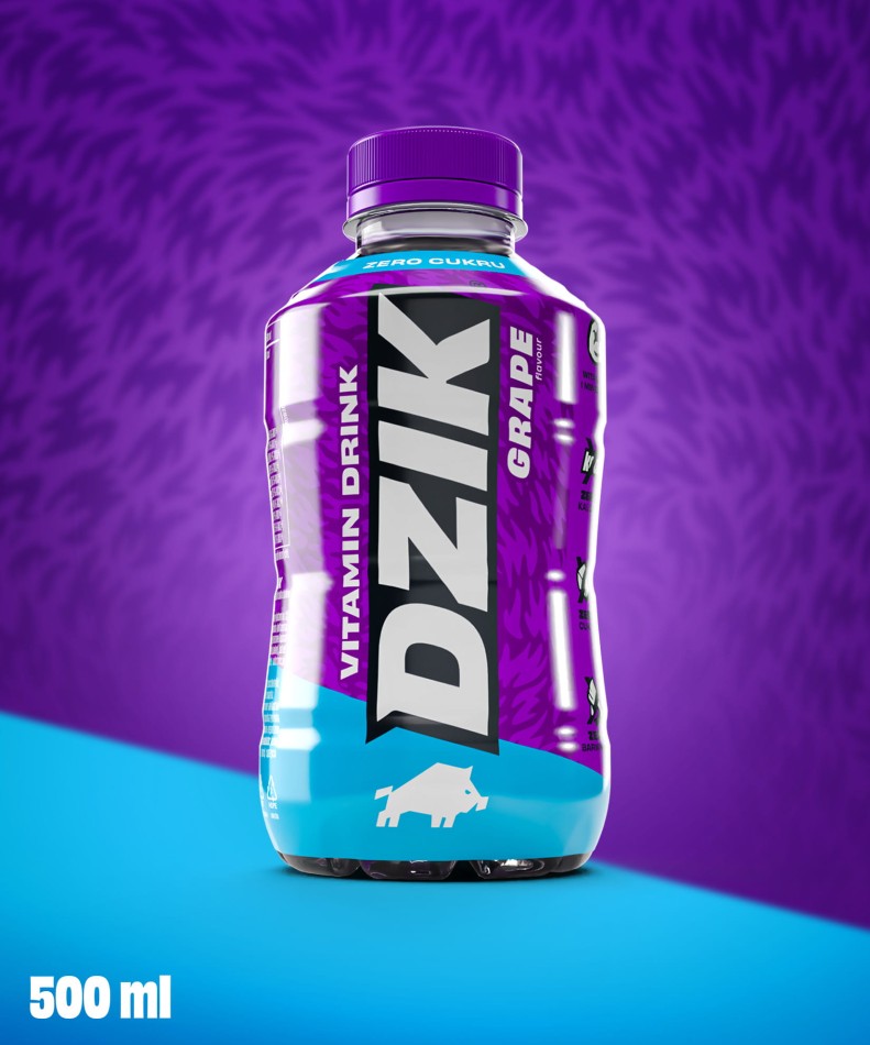 🍇💧 WK DZIK Vitamin Drink – Grape 500 ml