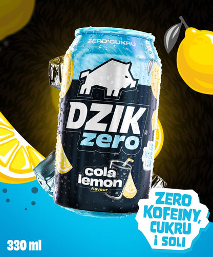 🥤🍋 WK DZIK ZERO COLA LEMON – 330 ml