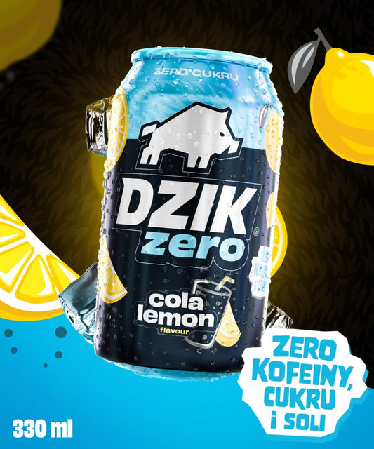 🥤🍋 WK DZIK ZERO COLA LEMON – 330 ml