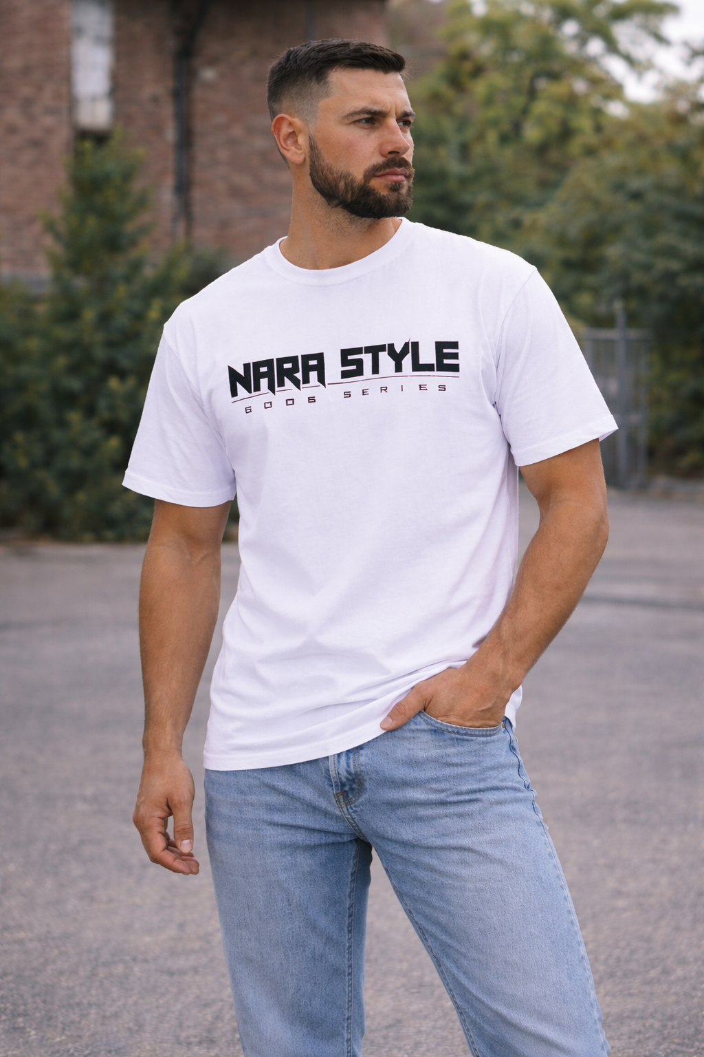 NARA-STYLE GOODS SERIES – ANUBIS T-SHIRT White