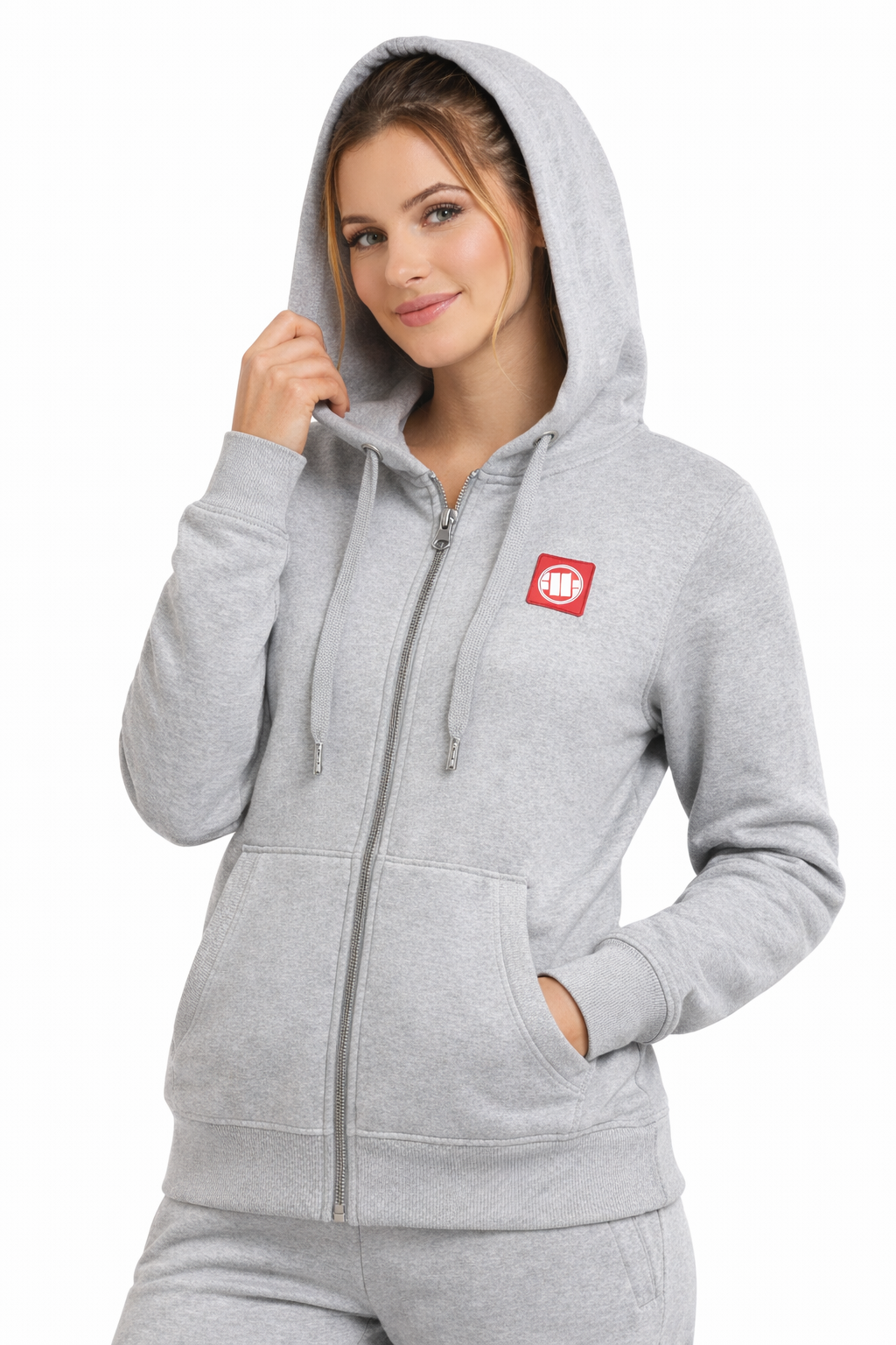 💪 Pitbull West Coast Women’s Zip Hoodie HILLTOP Grey