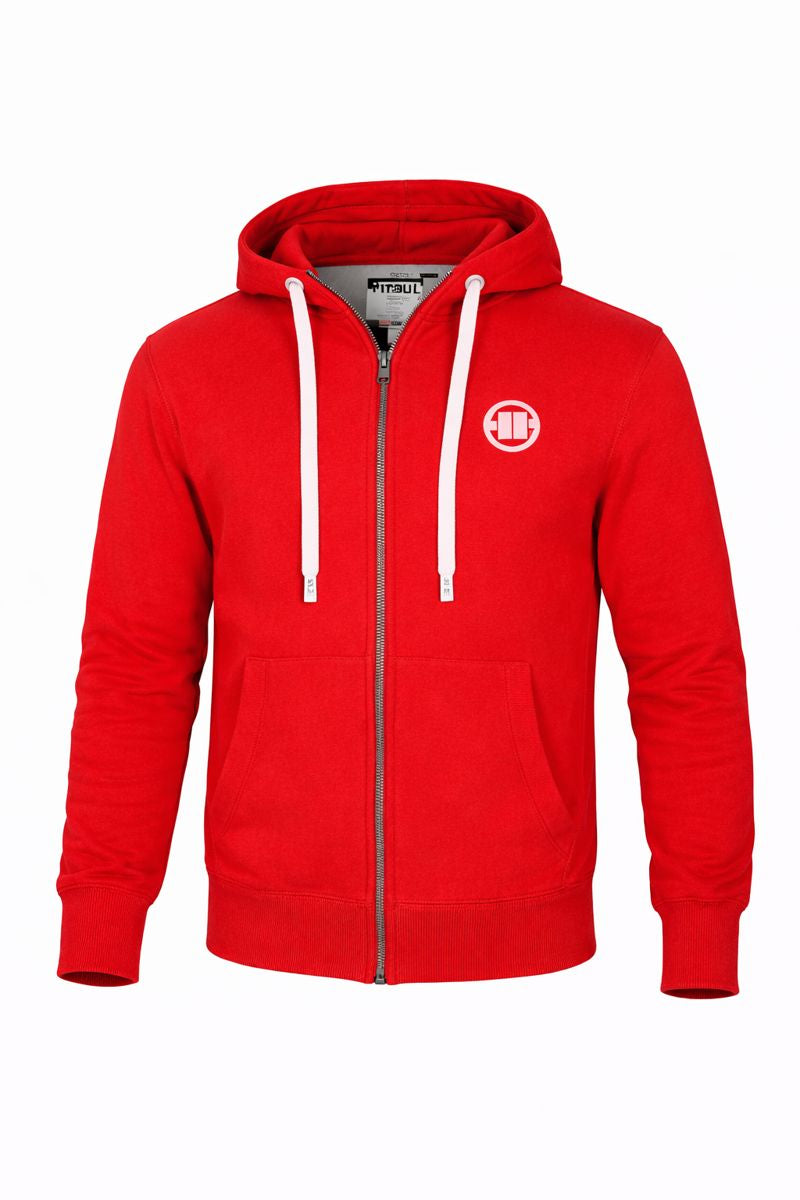 PIT BULL WEST COAST – Men’s Small Logo Hoodie 🖤🔥 Red
