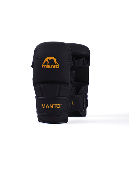 🥊🧤 MANTO Shooter Gloves ESSENTIAL – Black/Yellow