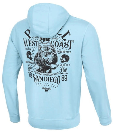 🖤 PIT BULL WEST COAST “San Diego 89” Hoodie Light Blue