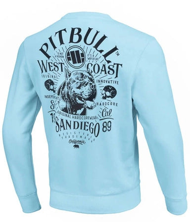 👕 PIT BULL WEST COAST San Diego 89 Men’s Crewneck  Light Blue