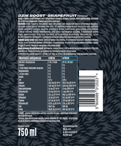 WK DZIK DZIK® BOOST Grapefruit 🍊⚡🥤