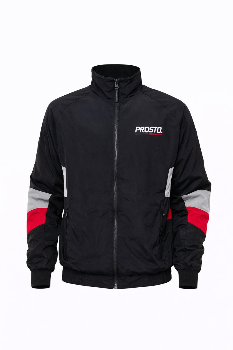 🧥 PROSTO Tracktop Jacket – Black