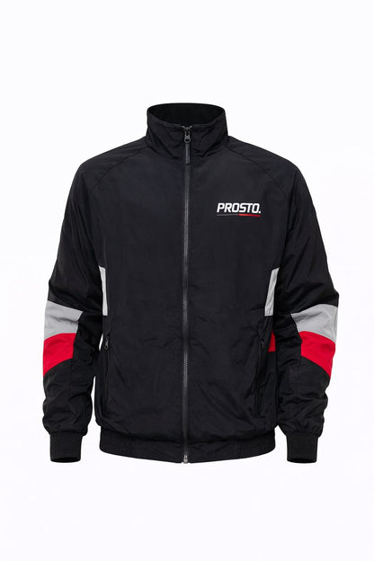 🧥 PROSTO Tracktop Jacket – Black