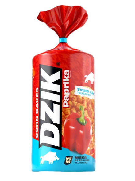 🌶️🌽 WK DZIK FIT Corn Wafers – Paprika 120 g