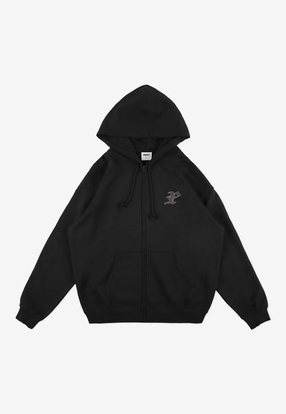 PROSTO – Zip Hoodie Gothic P Gray 🖤⚡