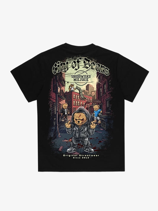 City of Bears T-shirt – Black | Środowisko Miejskie