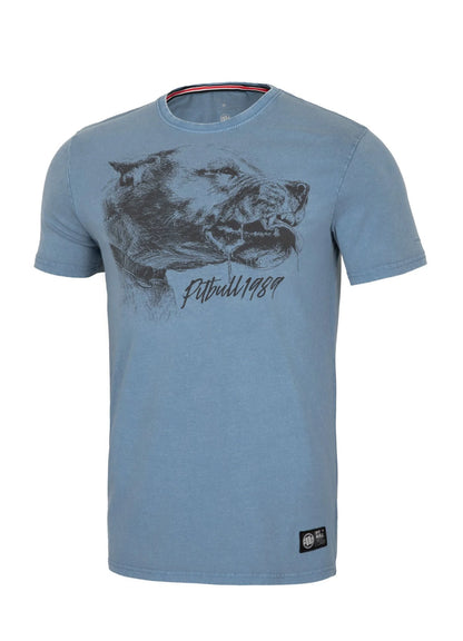PIT BULL WEST COAST – Denim Washed Shlimock T-Shirt