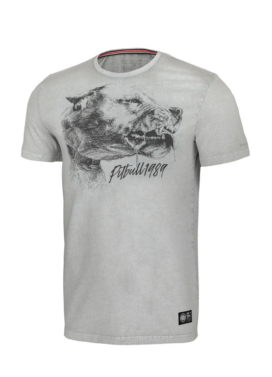 PIT BULL WEST COAST – Denim Washed Shlimock T-Shirt