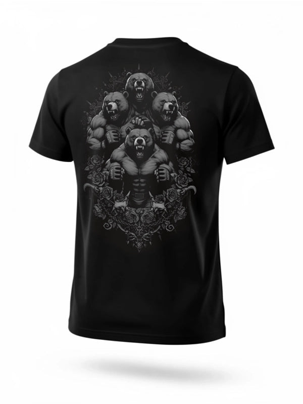 🐻🐻🐻🐻 Środowisko Miejskie Icon Bears T-Shirt – Black