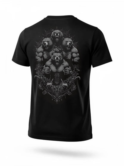 🐻🐻🐻🐻 Środowisko Miejskie Icon Bears T-Shirt – Black