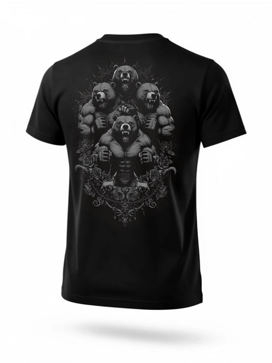 🐻🐻🐻🐻 Środowisko Miejskie Icon Bears T-Shirt – Black