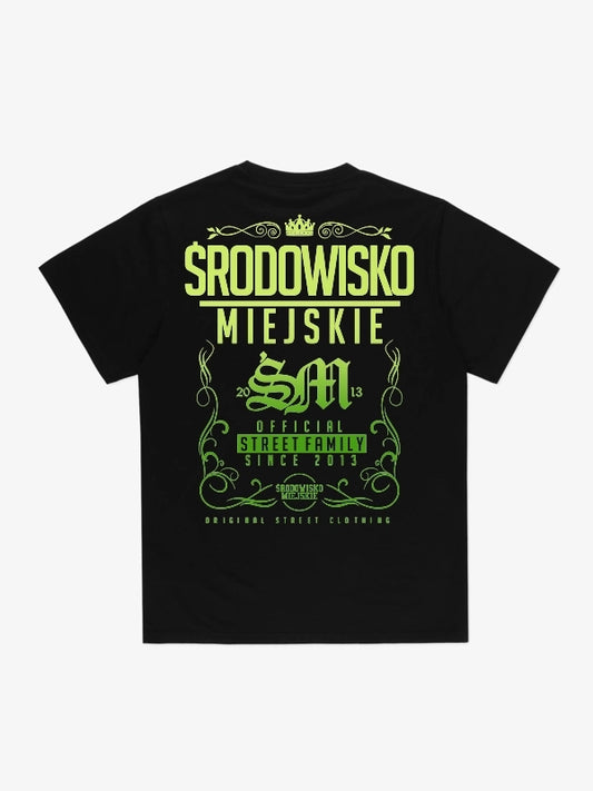 Theme 2.0 T-shirt – Black / Mint Green | Środowisko Miejskie
