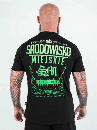 Theme 2.0 T-shirt – Black / Mint Green | Środowisko Miejskie