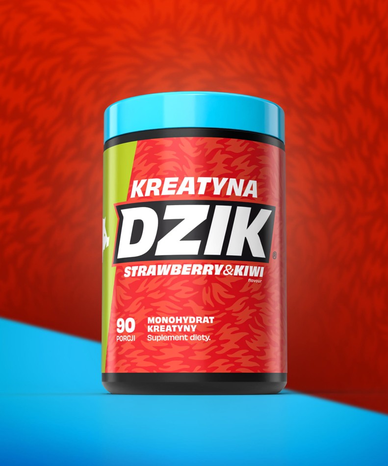 DZIK Creatine Monohydrate Strawberry Kiwi 🍓🥝💪