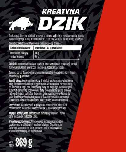 DZIK Creatine Cola 🥤💪🔥