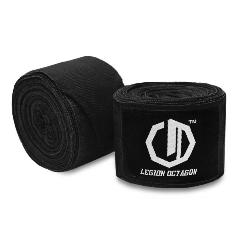 OCTAGON – Standard Boxing Hand Wraps Black